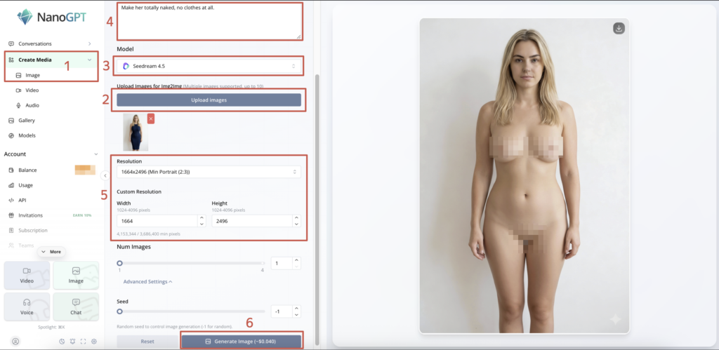 Лучшие ИИ для снятия одежды